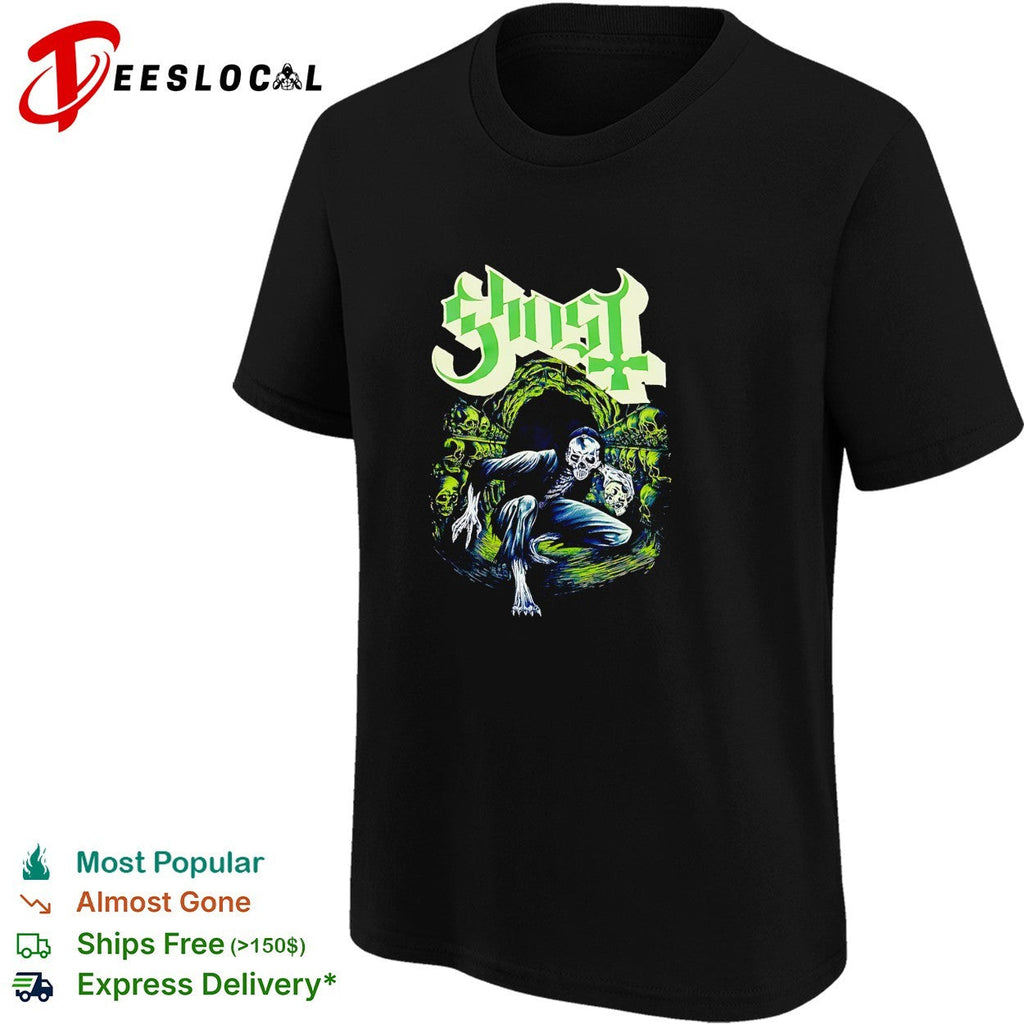 Ghost band skeleton shirt Unisex