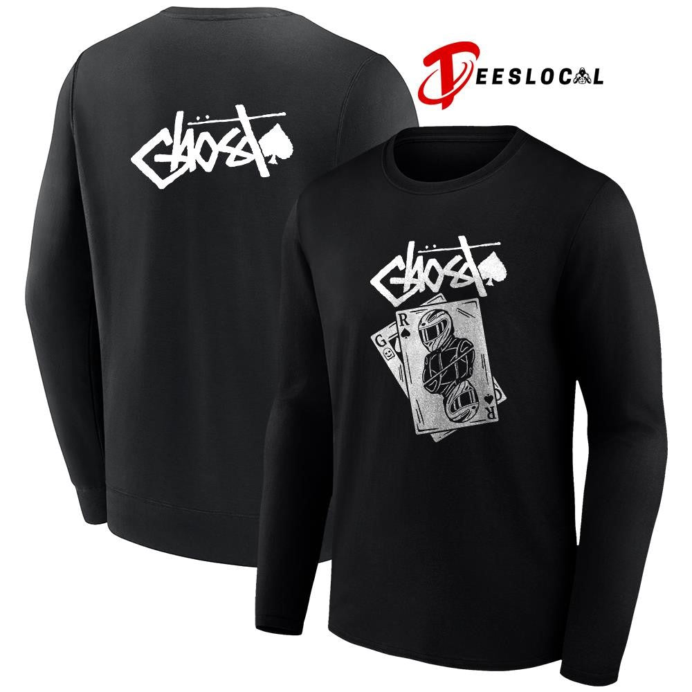 Ghost playing card v2 graphic shirt Unisex