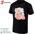 Gifted Cherub with Halo and Submachine Gun GFTD LA Black Airbrushed Aesthetic shirt Unisex