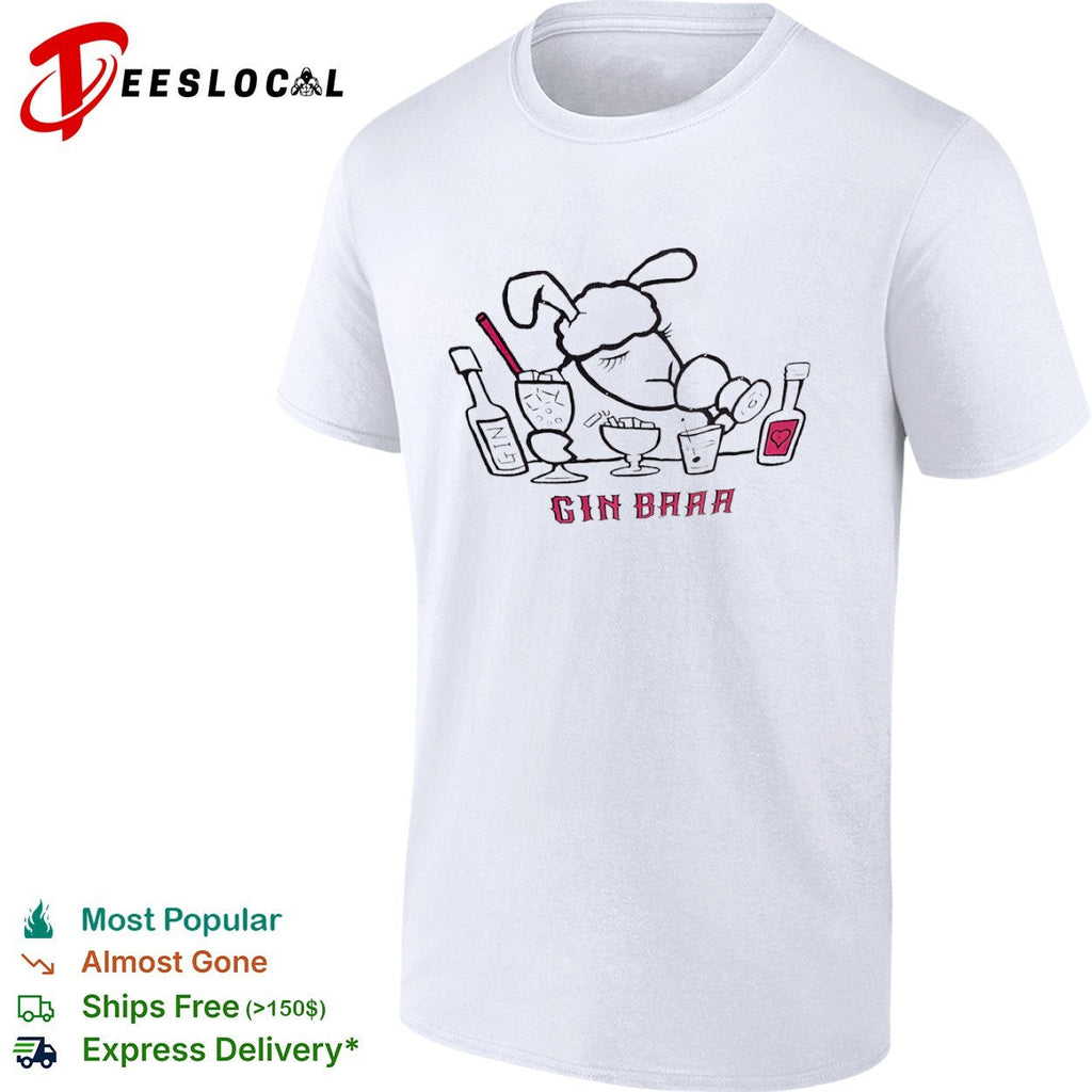Gin Baaa Sheep Drinking Cocktails shirt Unisex