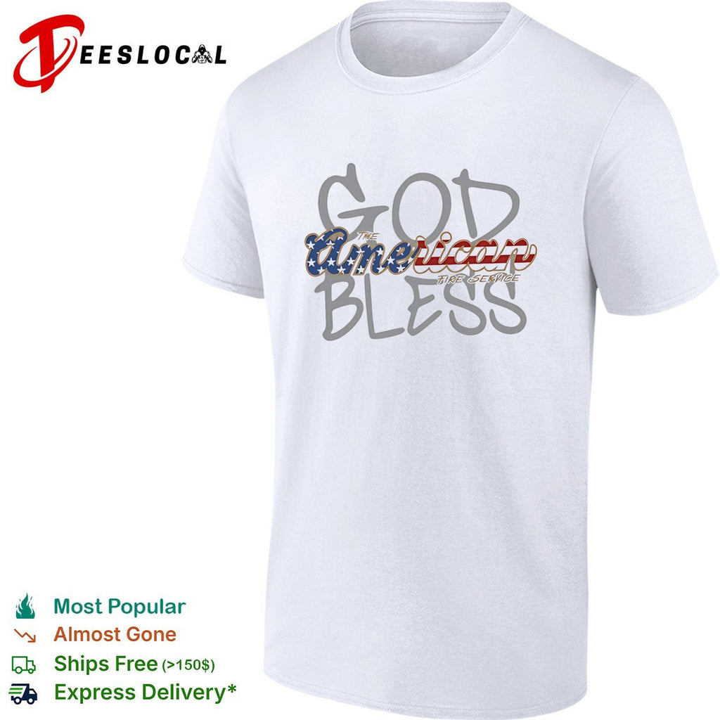 God Bless The American Fire Service USA flag shirt Unisex