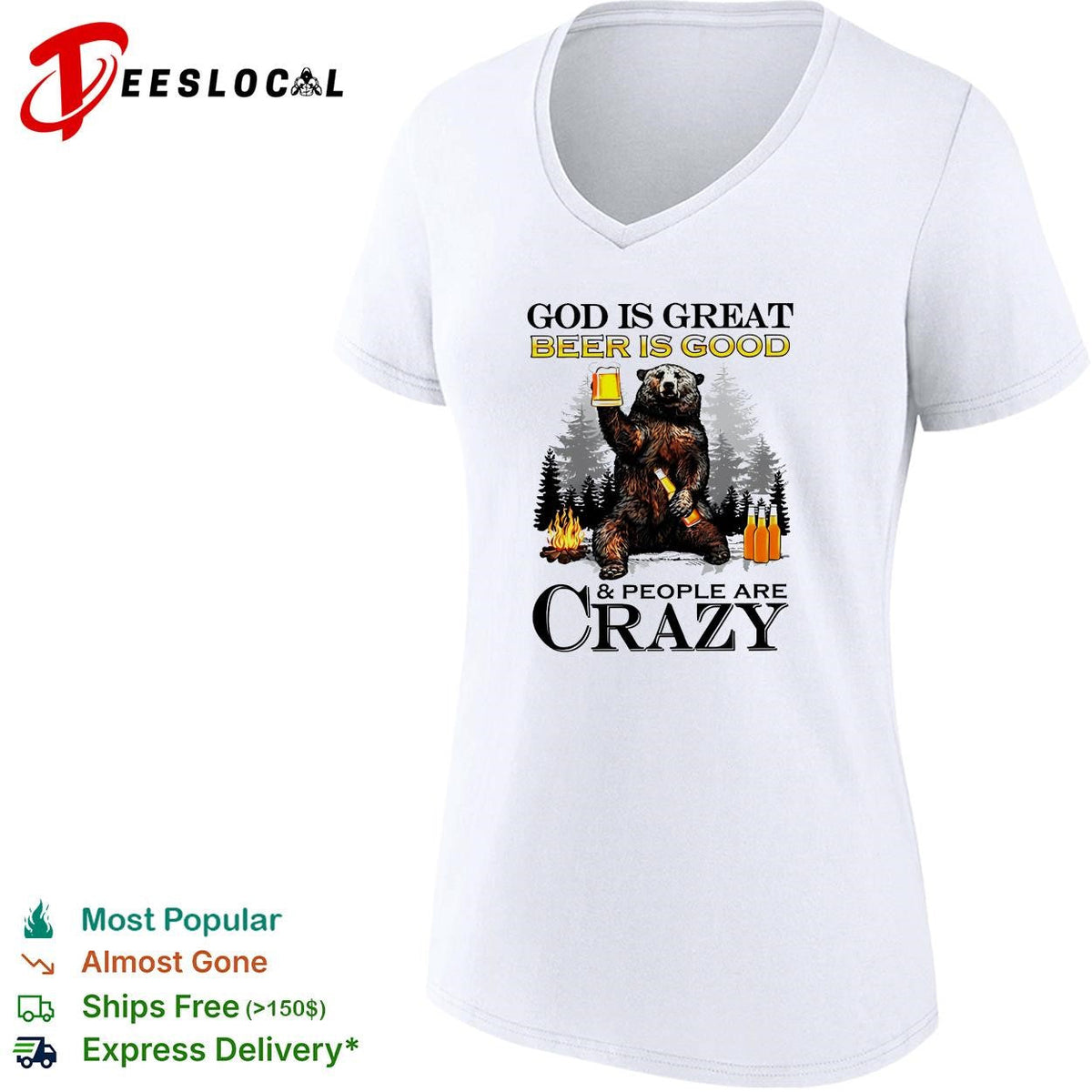 God is great Michelob Ultra is good and people are crazy shirt Unisex