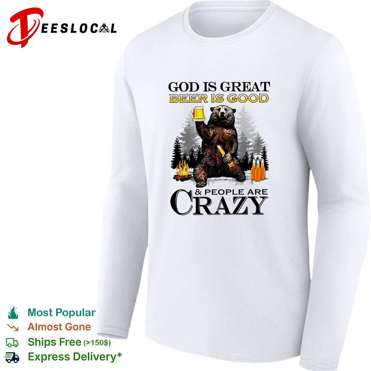 God is great Michelob Ultra is good and people are crazy shirt Unisex