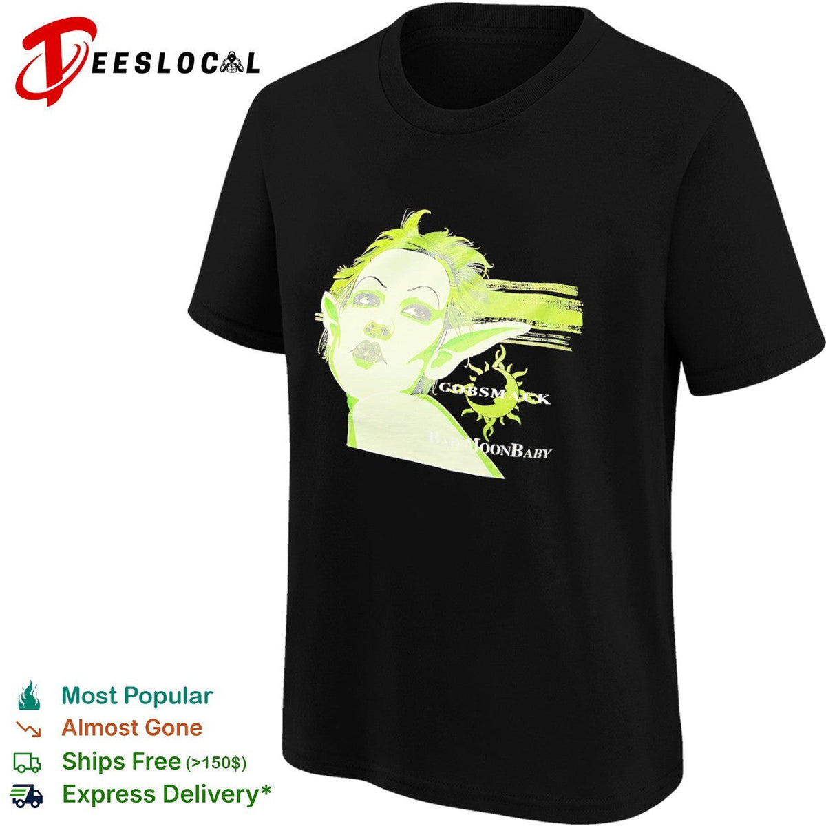 Godsmack Bad Moonbaby Elf Face Sun Moon shirt Unisex