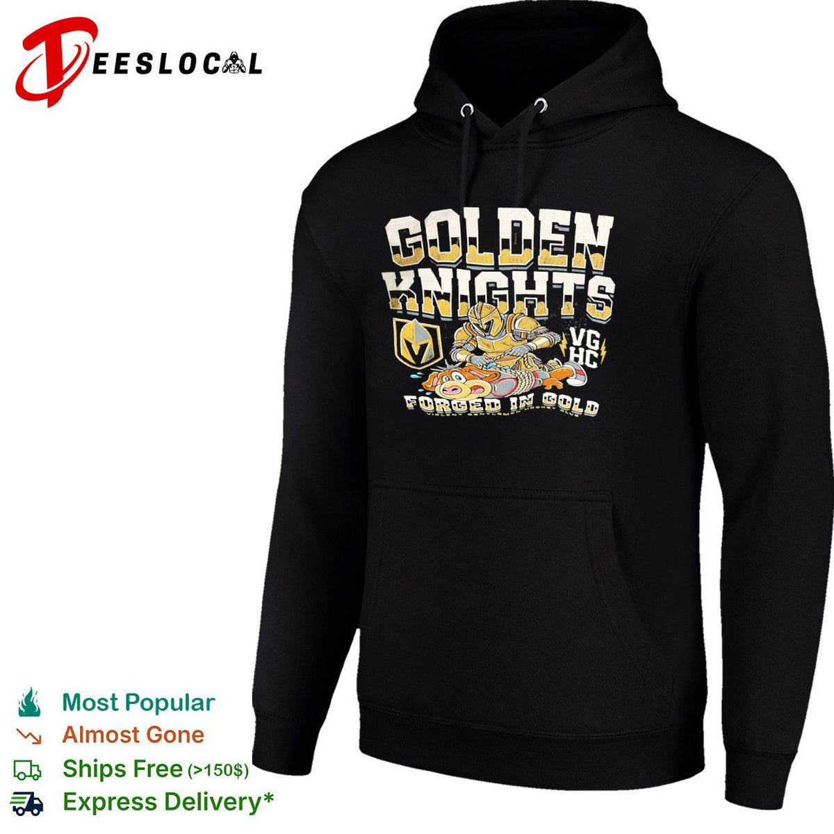 Golden Knights Vegas VGHC Forged in Gold Violent Gentlemen shirt Unisex