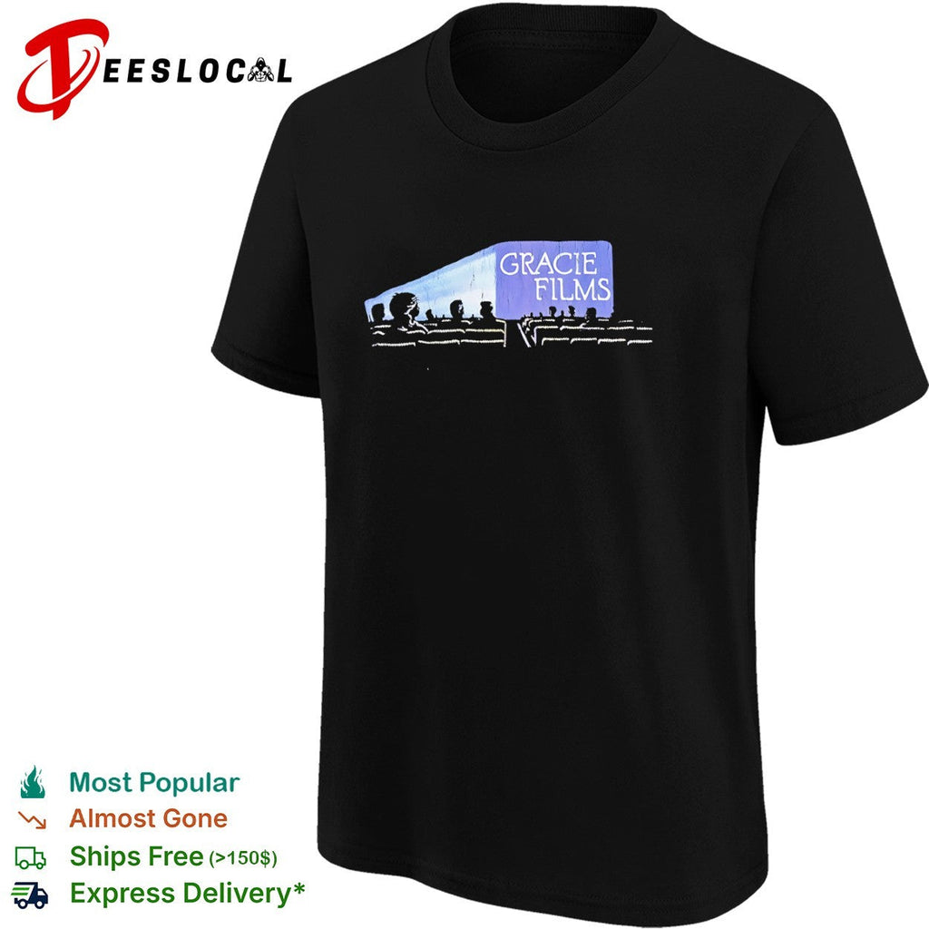 Gracie Films The Simpsons Movie Theater Cinema Logo Screen Comedy Television shirt Unisex