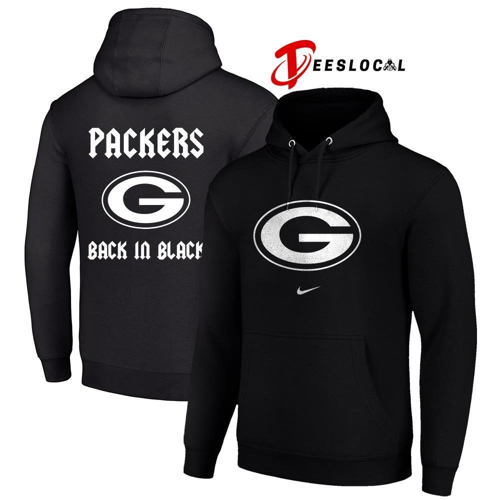 Green Bay Packers back in black logo shirt Unisex