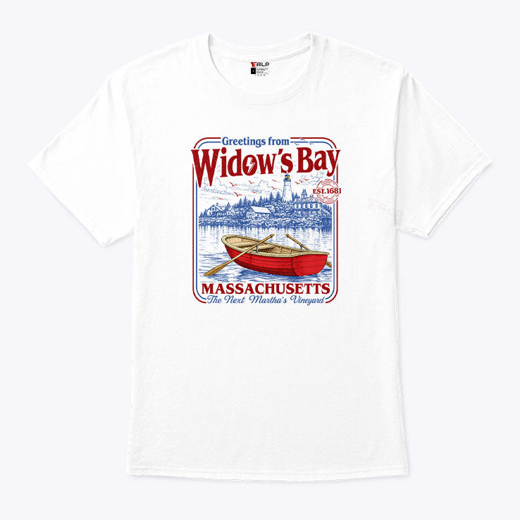 Greetings From Widow’s Bay Massachusetts The Next Martha’s Vineyard Shirt Unisex