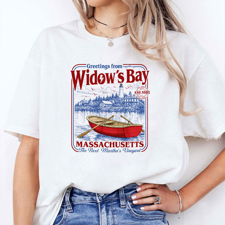 Greetings From Widow’s Bay Massachusetts The Next Martha’s Vineyard Shirt Unisex