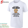 Grumpy monkey I’m a grumpy old man sarcastic answer shirt Unisex