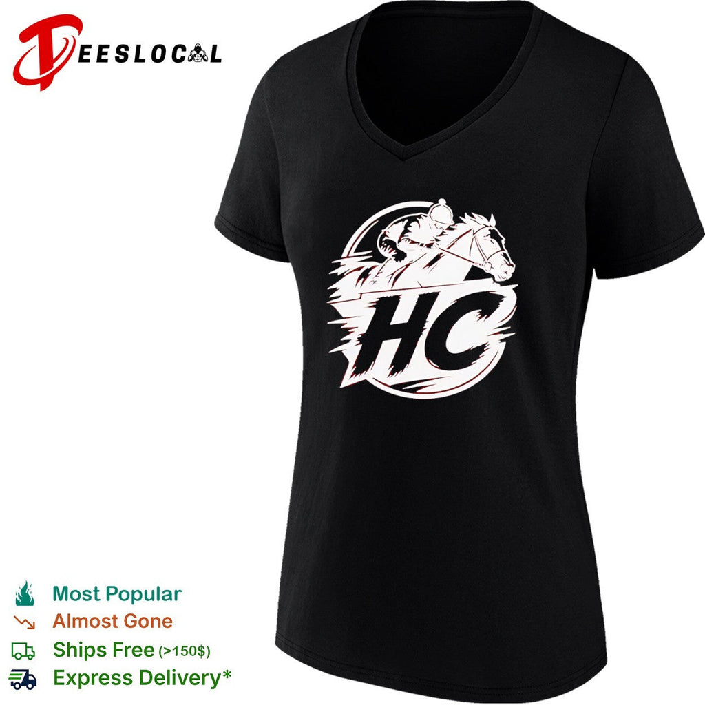 HC Horse Racing Equestrian Sports Mascot Jockey Speed Logo shirt Unisex