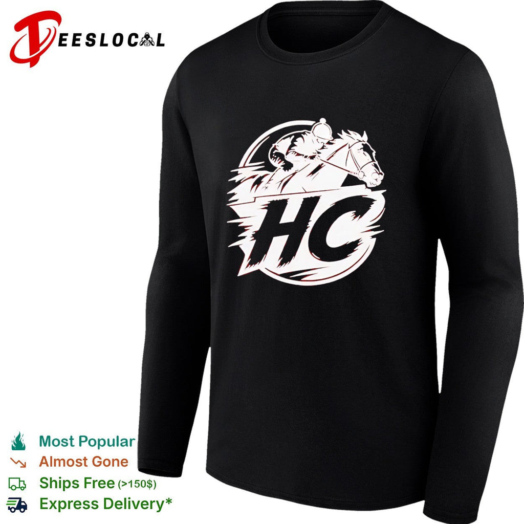 HC Horse Racing Equestrian Sports Mascot Jockey Speed Logo shirt Unisex