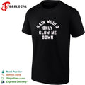 Hair would only slow me down motivational quote for bald heads funny humor shirt Unisex