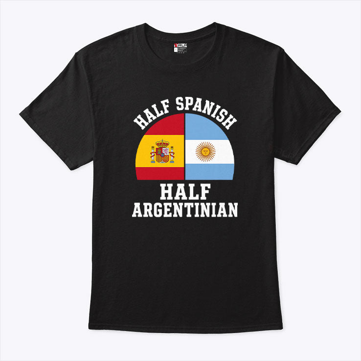 Half Spanish Half Argentina World Cup 2026 T Shirt Unisex