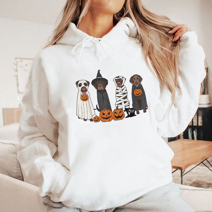 Halloween Brown Labrador T Shirt Unisex