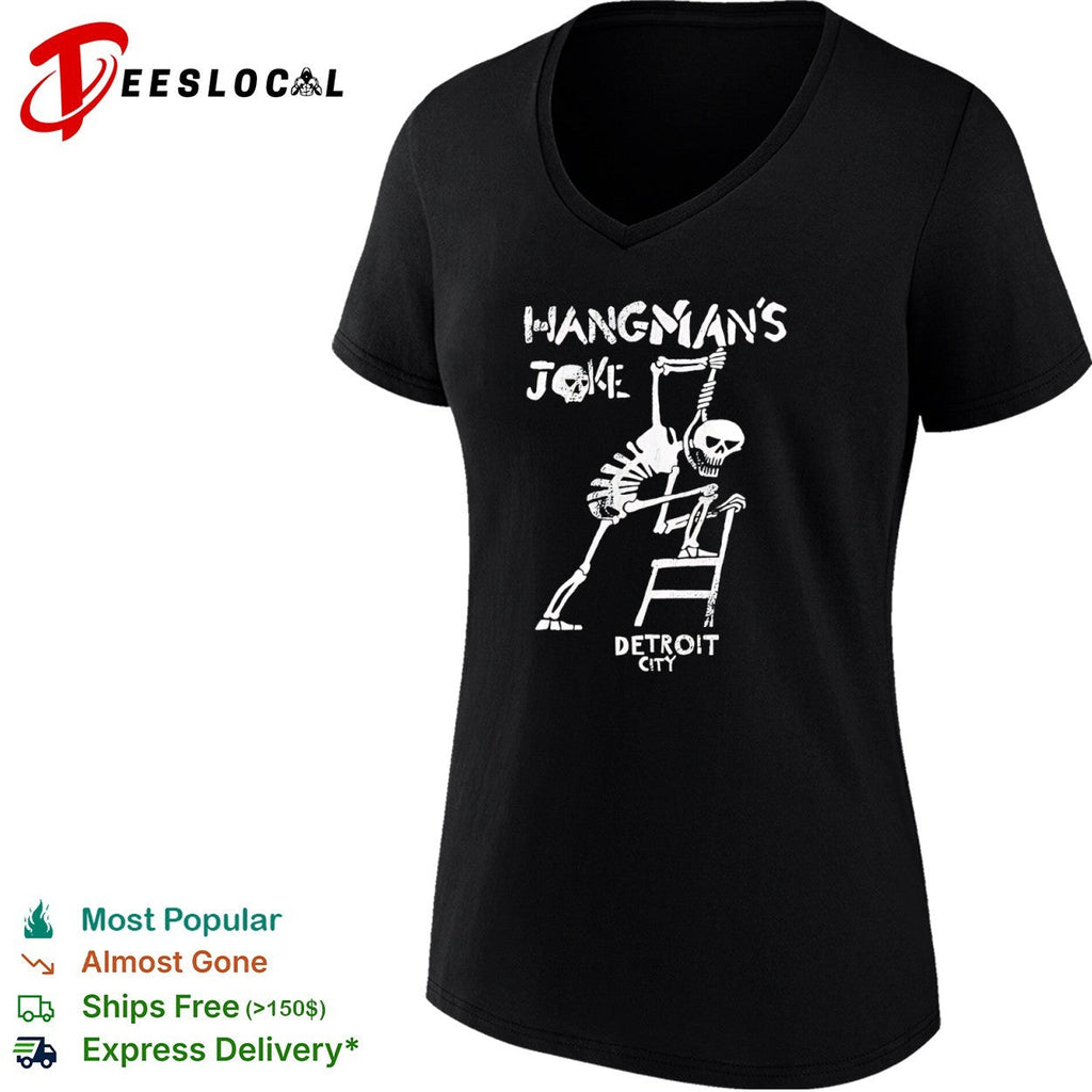 Hangmans Joke Detroit City hanging skeleton shirt Unisex