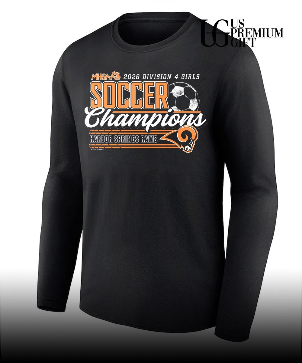 Harbor Springs Rams 2026 MHSAA Girls Soccer Division 4 Champions shirt Unisex
