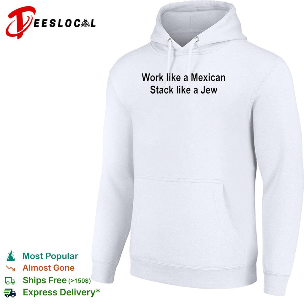 Hard work hustle bold two line humor text shirt Unisex