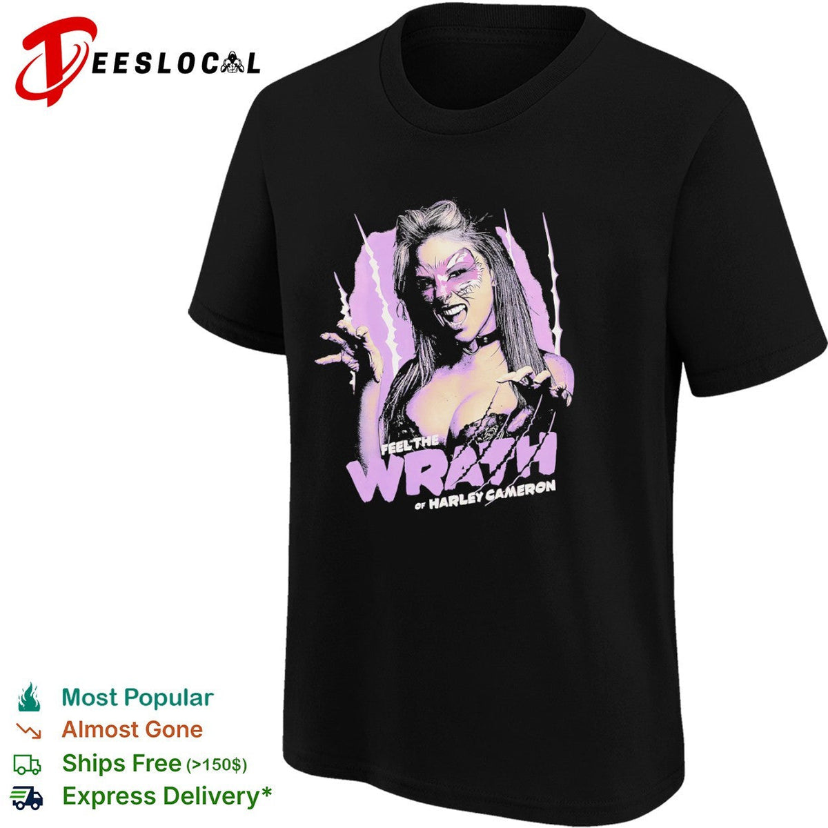 Harley Cameron Feel the Wrath of AEW Professional Wrestling League shirt Unisex