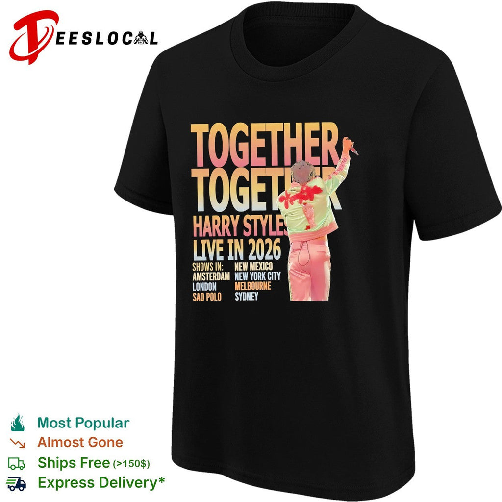 Harry live 2026 tour cities list shirt Unisex