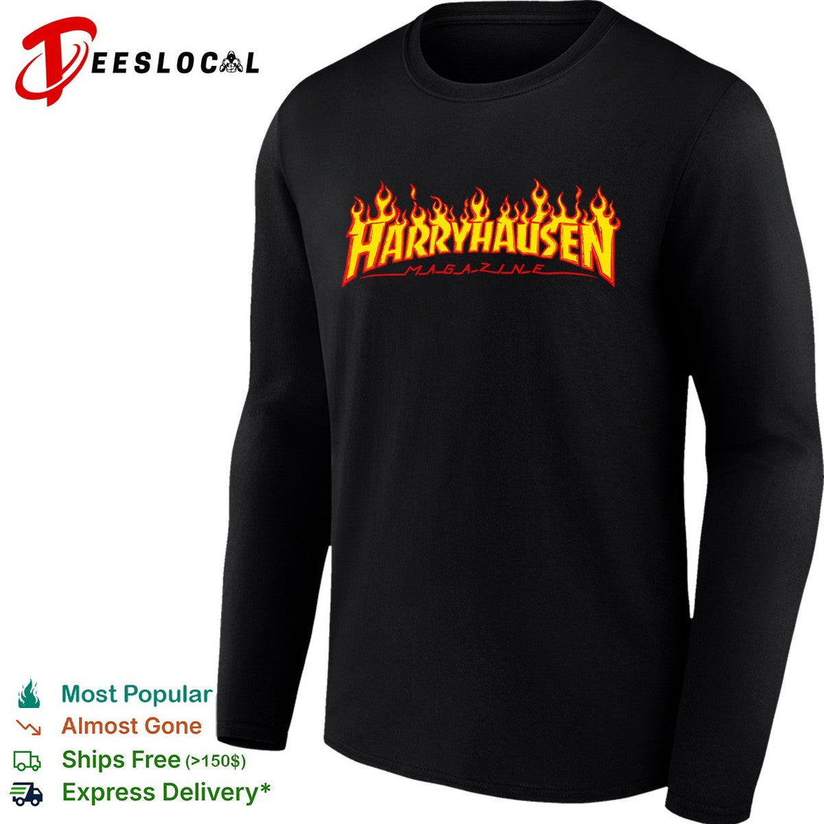 Harryhausen Magazine Fire shirt Unisex