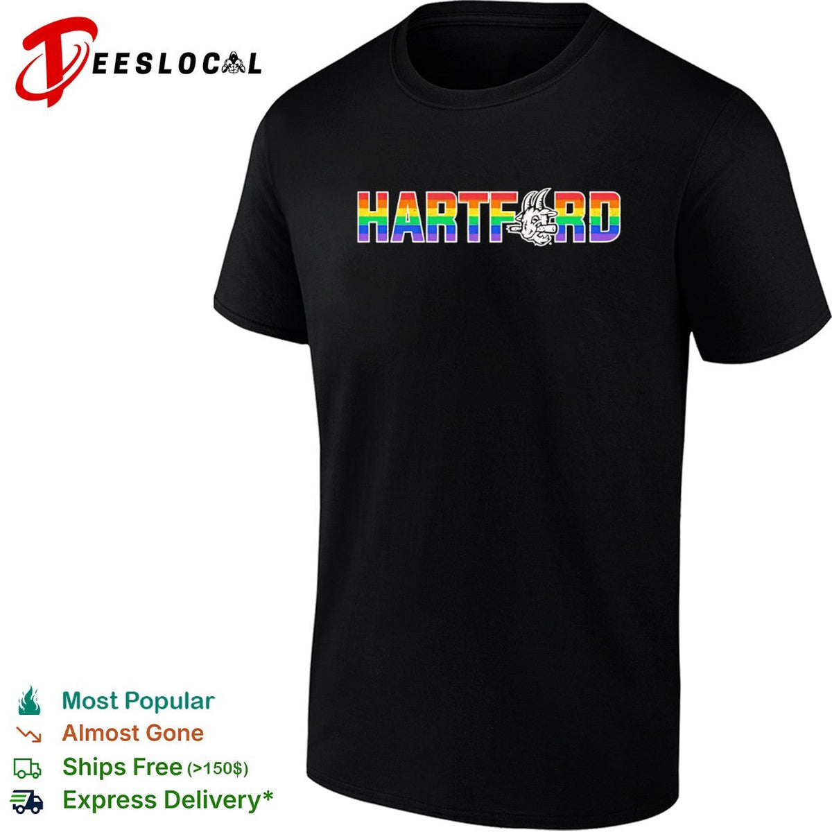 Hartford Yard Goats rainbow shirt Unisex