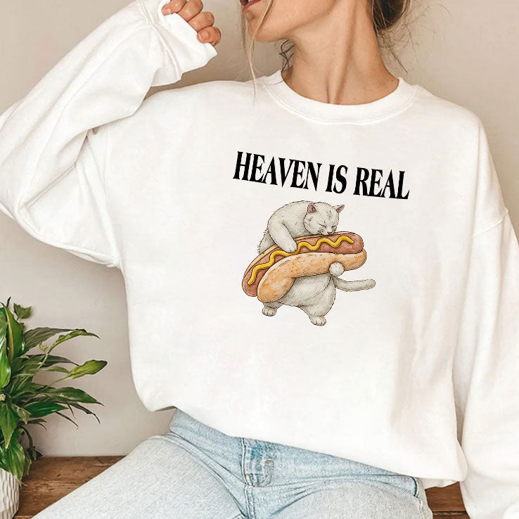 Heaven Is Real Hot Dog T Shirt Unisex