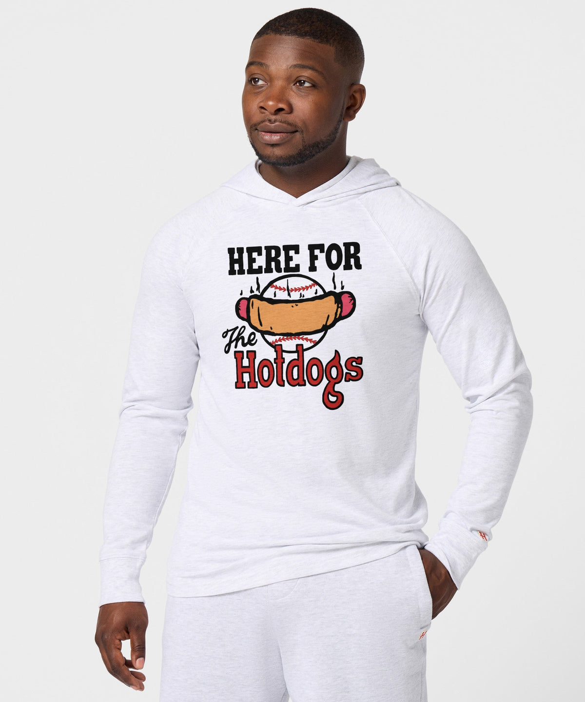 Here For The Hotdogs Lightweight Unisex