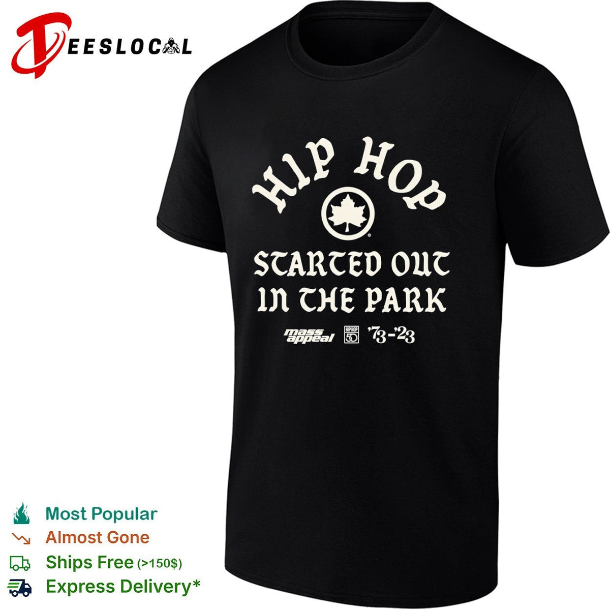 Hip Hop Started Out In The Park Mass Appeal 50th Anniversary shirt Unisex