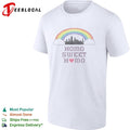 Homo sweet home rainbow pride city skyline LGBTQ graphic shirt Unisex