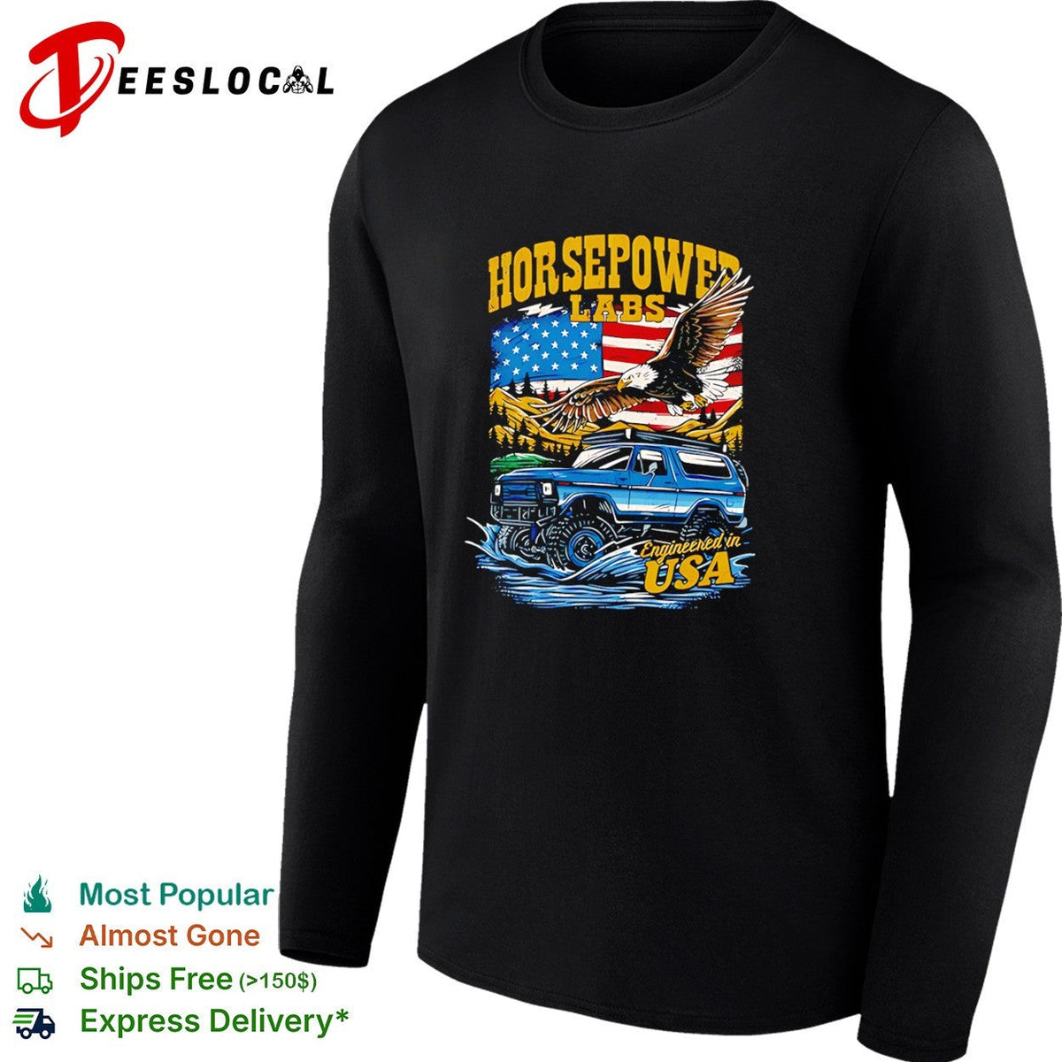Horsepower Labs American Eagle Ford Bronco Off Road shirt Unisex