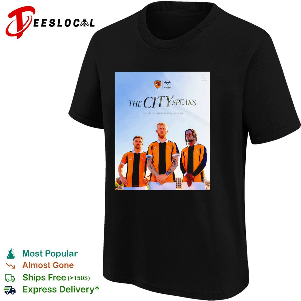 Hull City the city speaks soccer players shirt Unisex