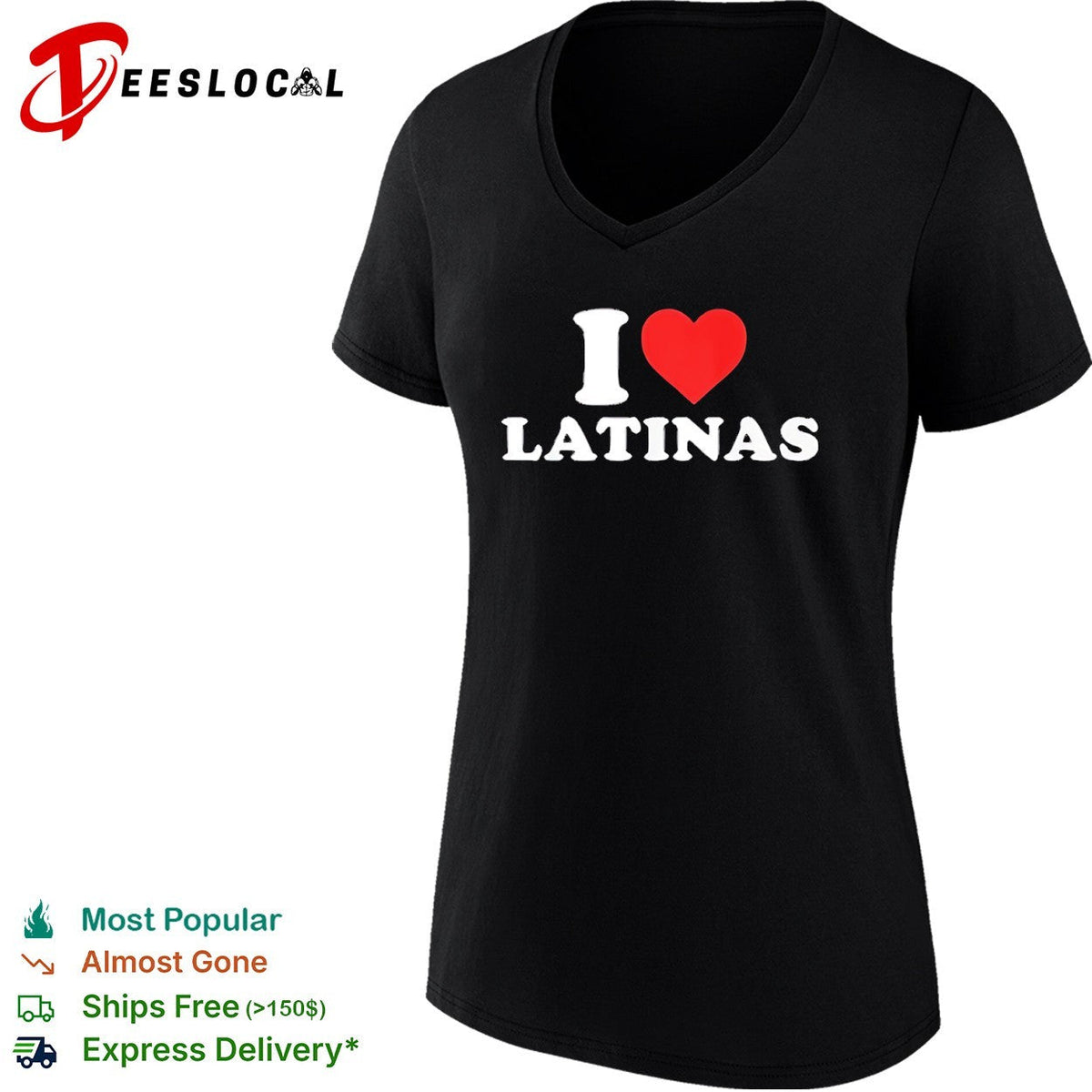 I Love Latinas Heart Minimalist shirt Unisex