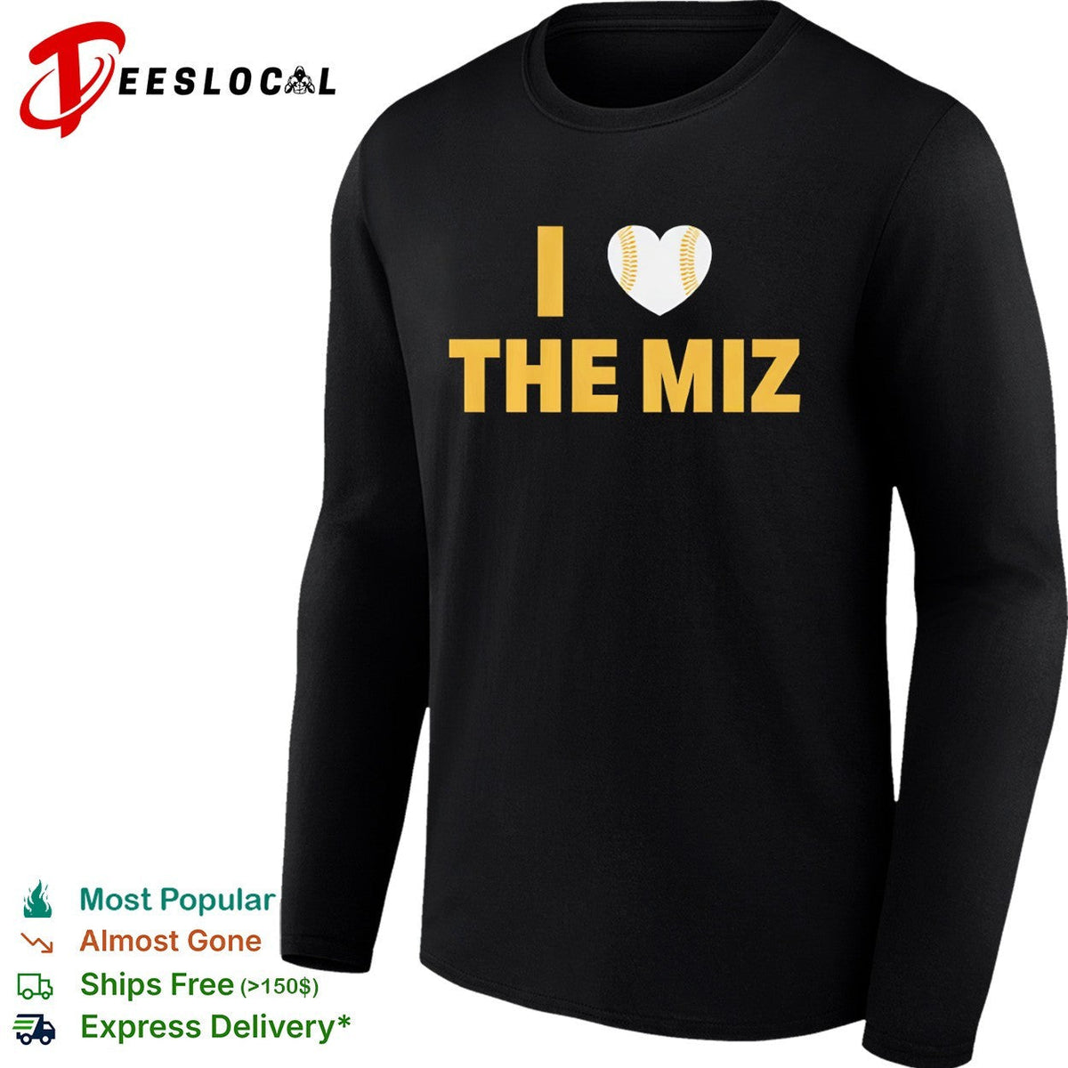 I Love the Miz Wrestler Mike Mizanin Softball Heart logo shirt Unisex