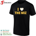 I Love the Miz Wrestler Mike Mizanin Softball Heart logo shirt Unisex