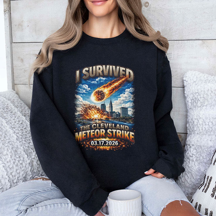 I Survived The Cleveland Meteor Strike 03 17 2026 Shirt Unisex