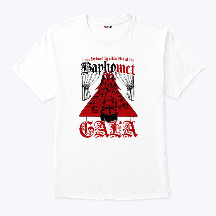 I Was Tortured By Celebrities At The Baphomet Gala Shirt Unisex