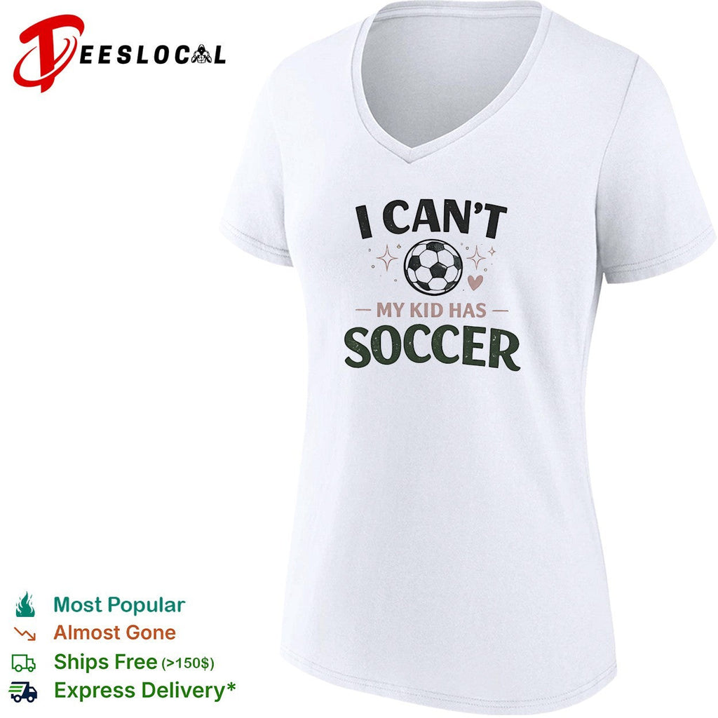 I can’t my kid has soccer shirt soccer ball heart star graphic sports apparel gift Unisex