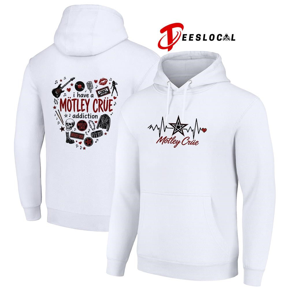 I have a Motley Criie addiction heartbeat signs shirt Unisex