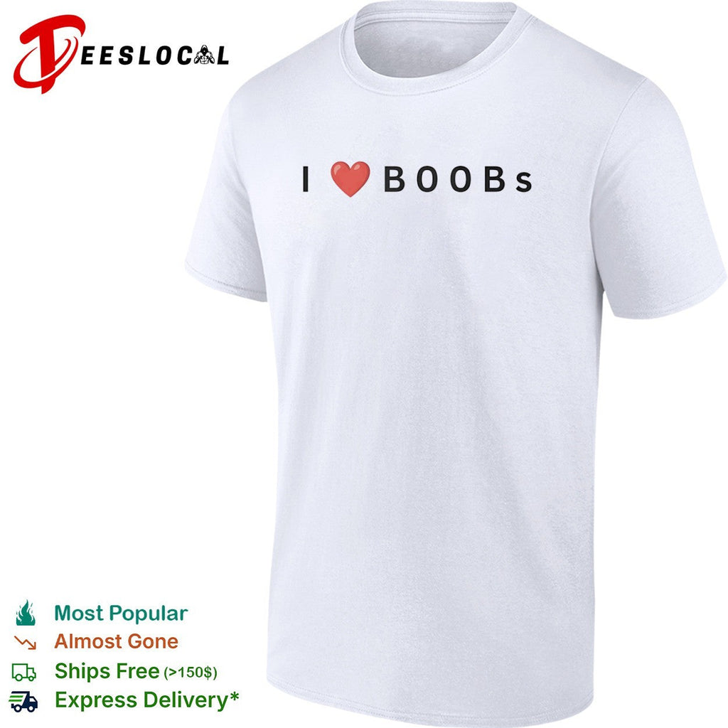 I heart boobs shirt Unisex