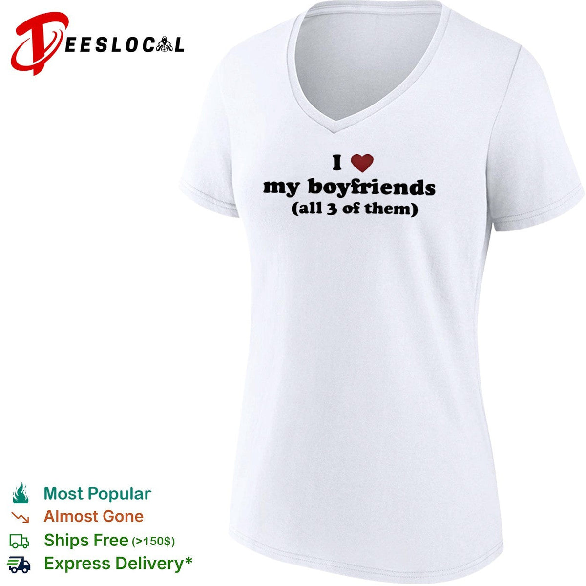 I love my boyfriends all 3 of them shirt Unisex