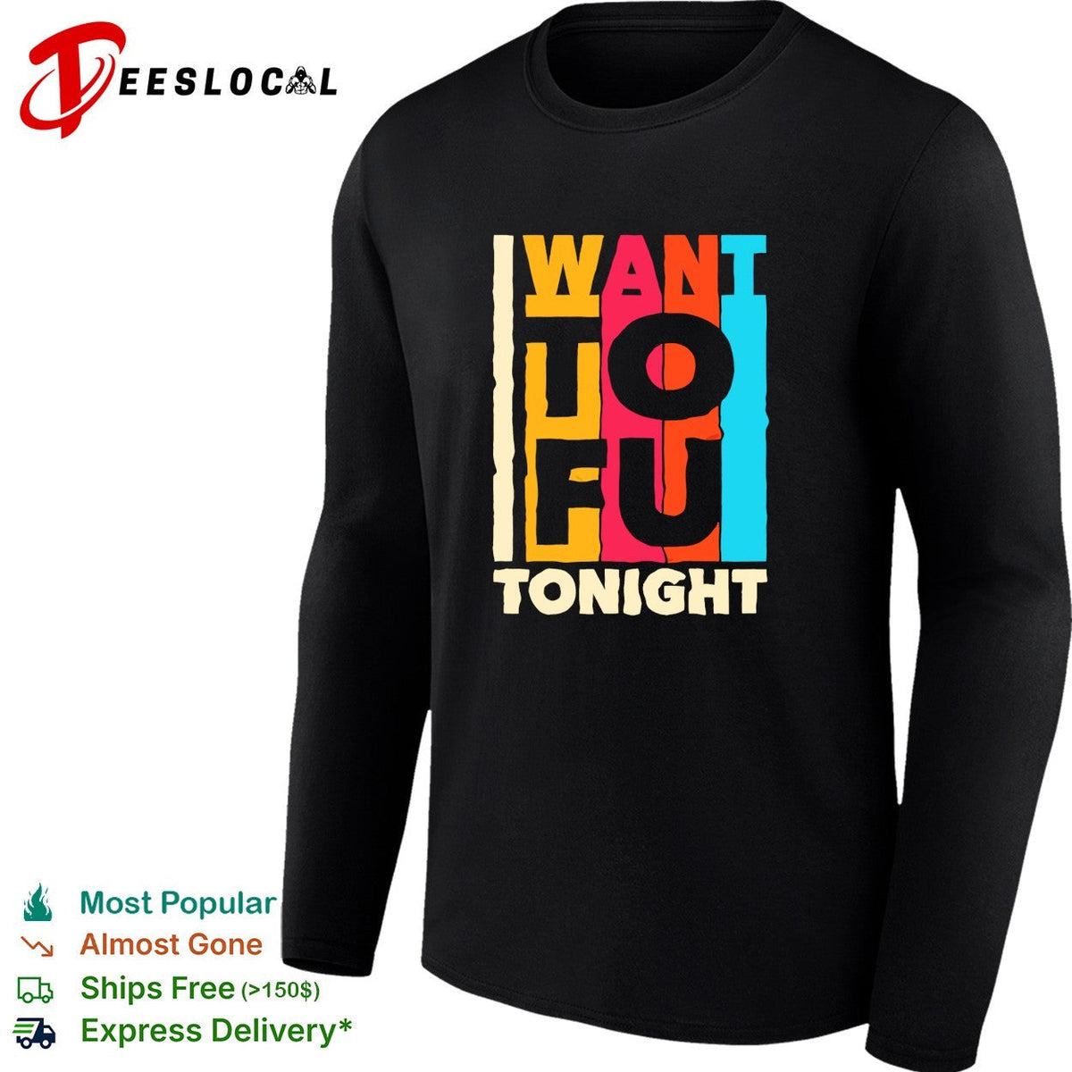 I want tofu tonight funny food pun novelty vegetarian plant based diet humor shirt Unisex