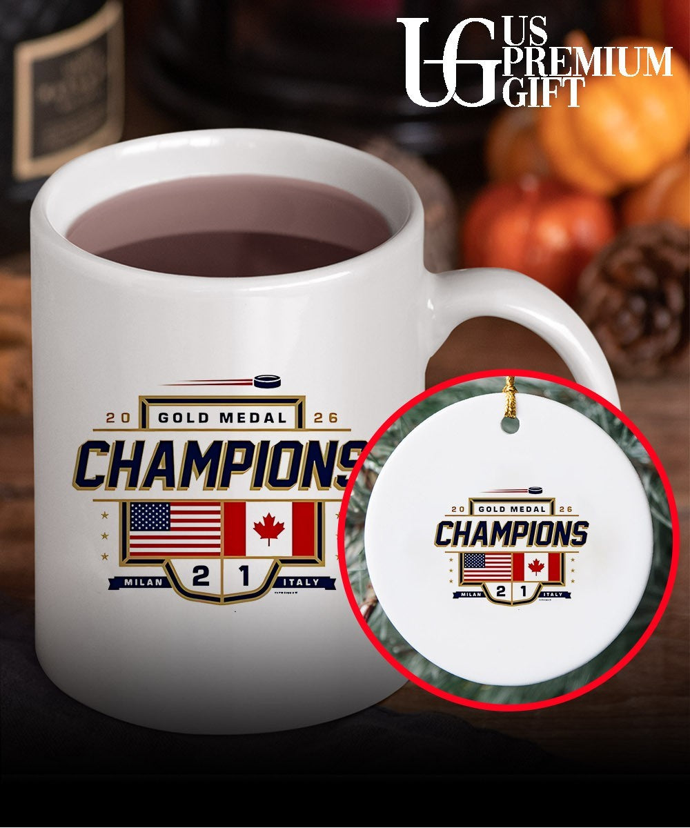 Ice Hockey USA Canada Gold Medal Champions 2026 Milan Italy shirt Unisex