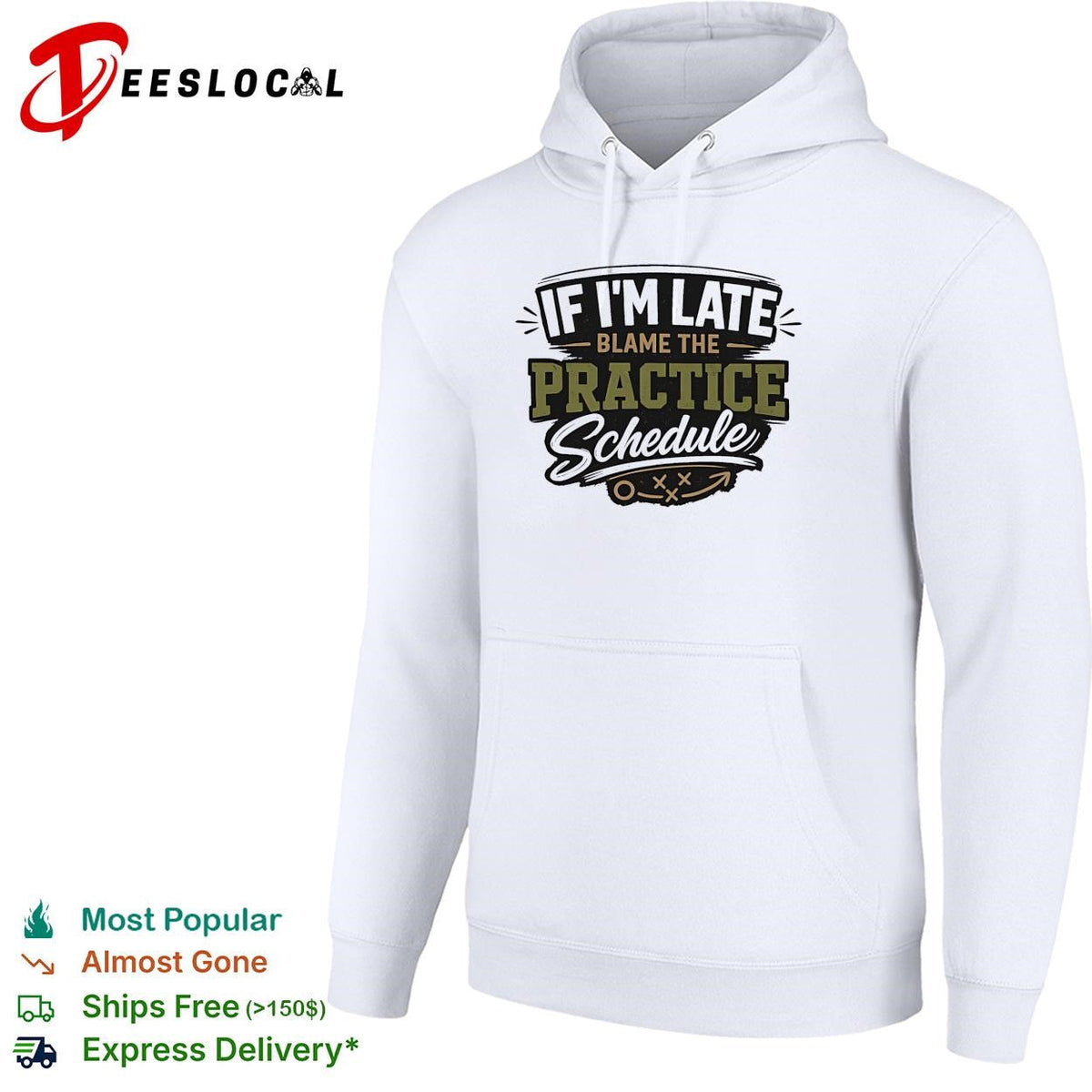 If I’m late blame the practice schedule playbook text shirt Unisex