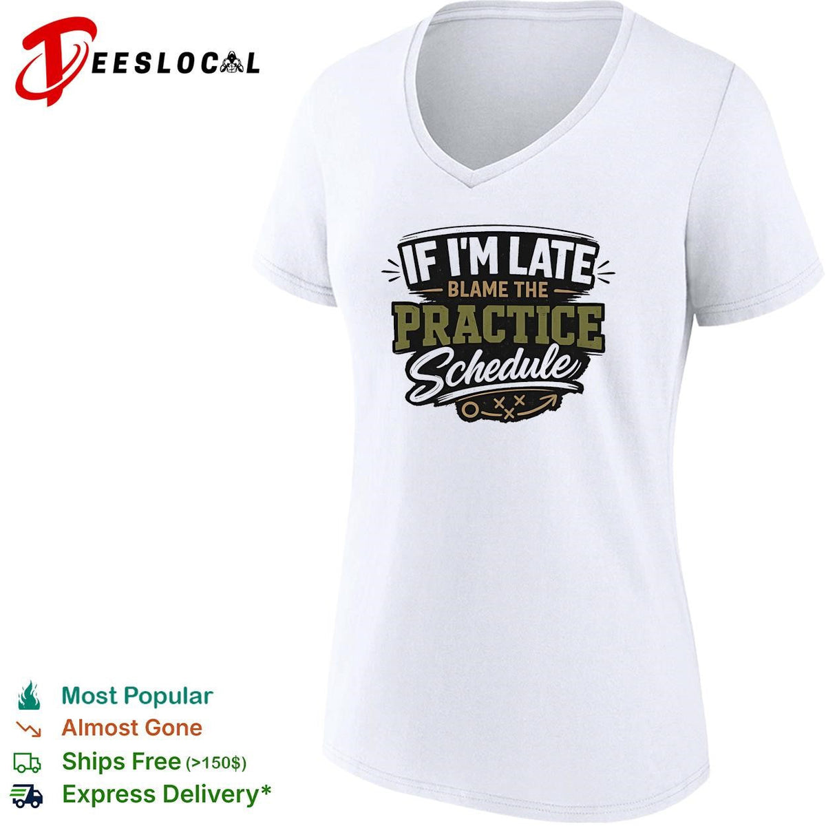 If I’m late blame the practice schedule playbook text shirt Unisex