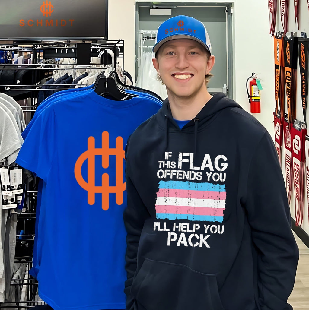 If This Trans Flag Offends You I Will Help You Pack Pride shirt Unisex