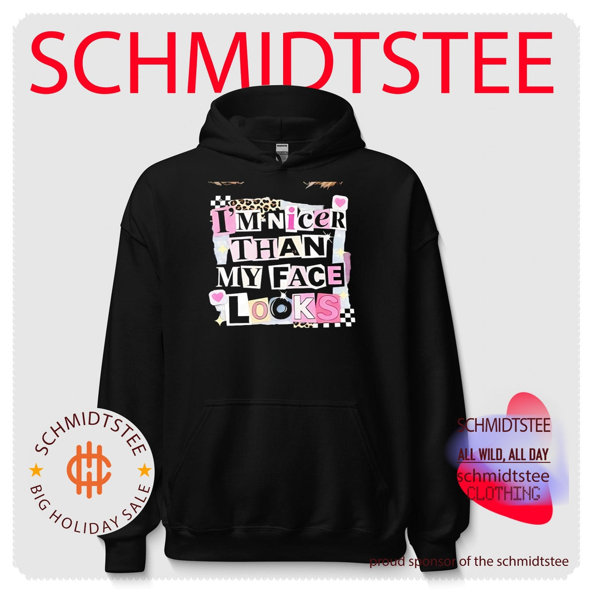 I’m nicer than my face looks shirt Unisex