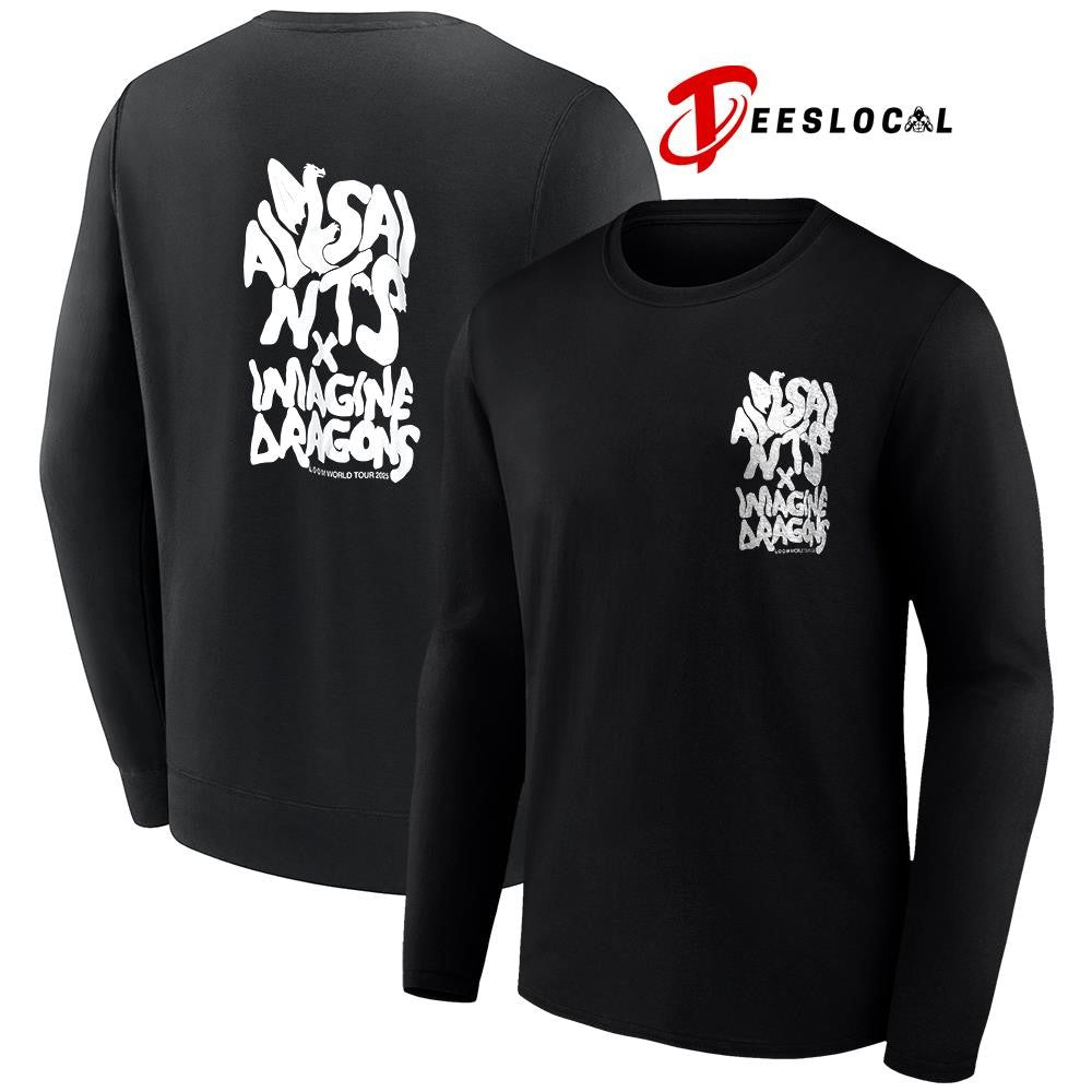 Imagine Dragons x All Saints Loom World Tour Drogando text shirt Unisex