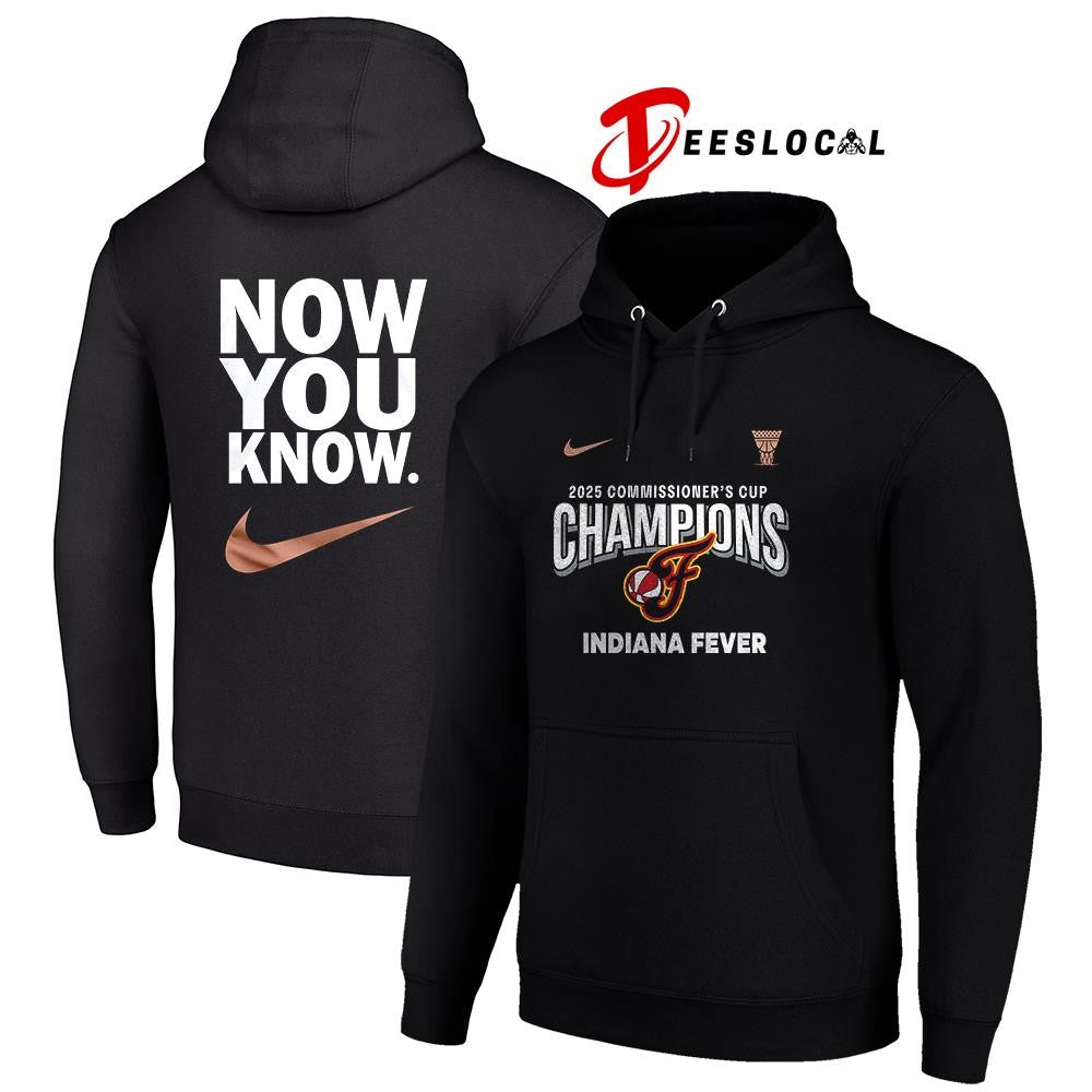 Indiana Fever Eastern commissioner’s cup champions now you know logo shirt Unisex