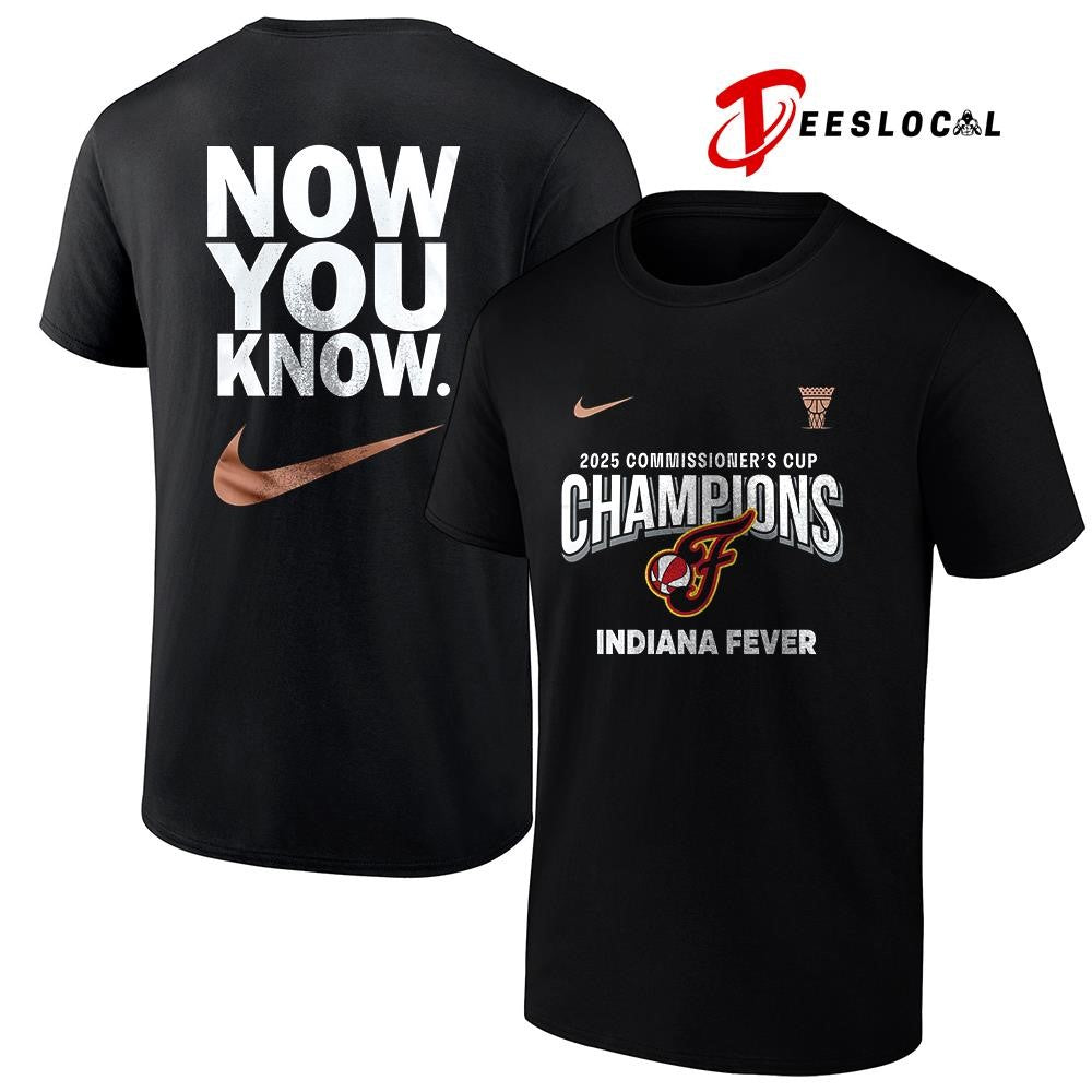 Indiana Fever Eastern commissioner’s cup champions now you know logo shirt Unisex